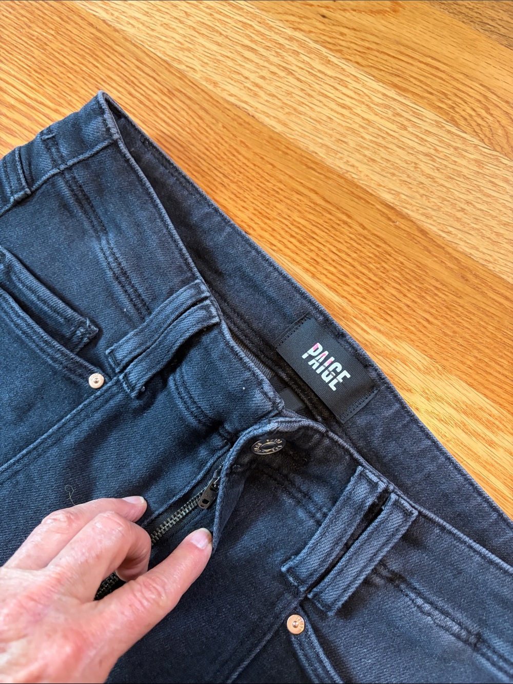 Anthropologie x PAIGE Anessa High Rise Crop Wide Leg Jeans Size 29 NWT - Picture 9 of 15